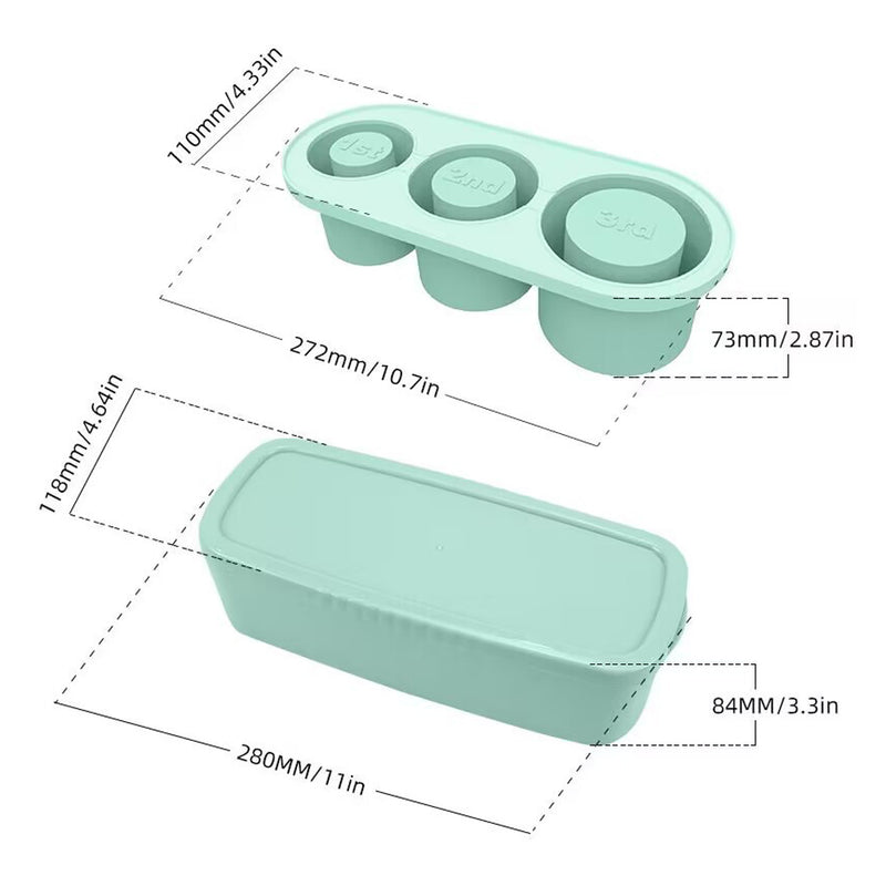 3 Grid Silicon Ice Cube Tray with Lid for 20-40 oz Stanley Cup_9